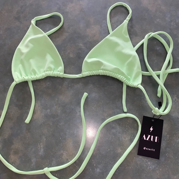 Azur Fit Bikini Top - Matcha Green XL - Picture 1 of 2